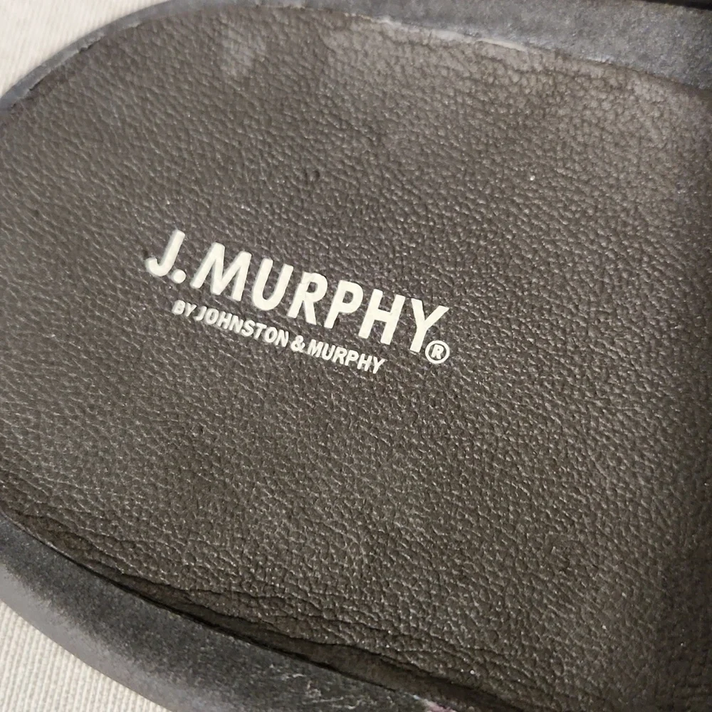 Johnston & Murphy Dark Brown Leather Sandals Flip Flops Size 12